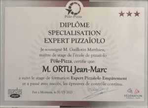 diplome pizzeria